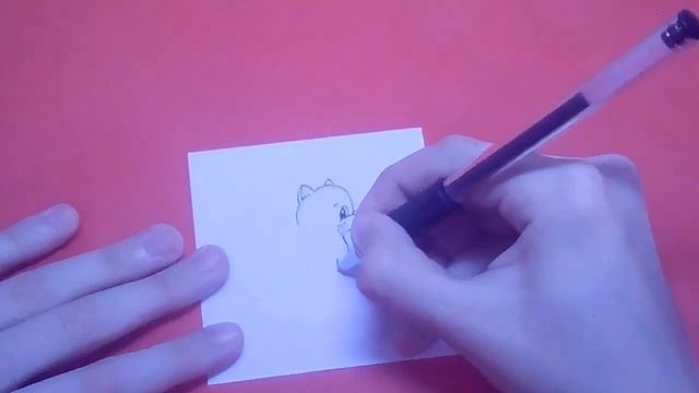 Рисуем мультяшного котенка часть 2 смотреть онлайн
