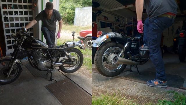 80er Jahre Oldtimer Motorrad Projekt Suzuki GN400 GN 400 Teil 3 Der erste Start смотреть онлайн