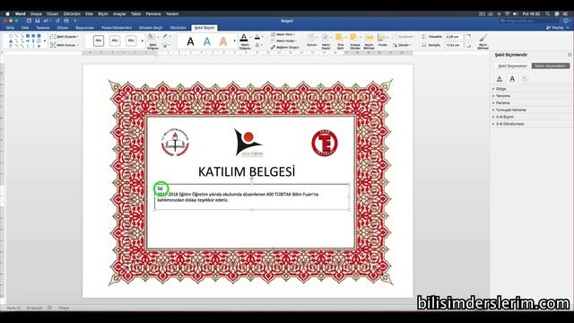 Word ve Photoshop ile belge hazırlama - Tübitak смотреть онлайн
