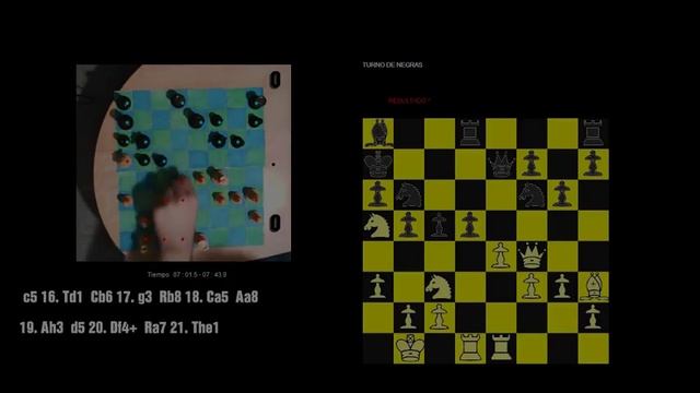Ajedrez con realidad aumentada OpenCV + Java #2. Con notación algebraica y efectos. смотреть онлайн