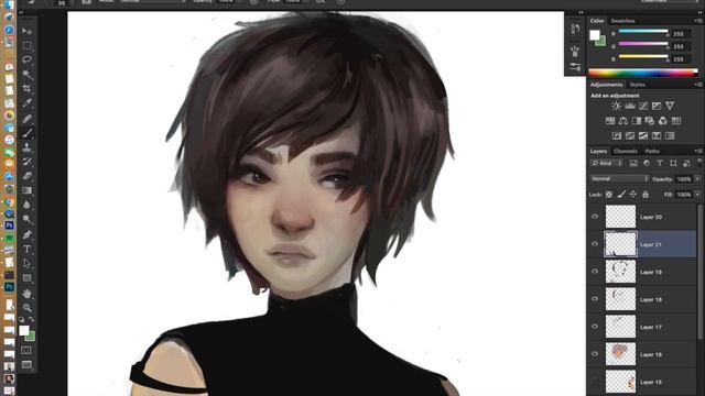 Greyscale to Color in Photoshop смотреть онлайн