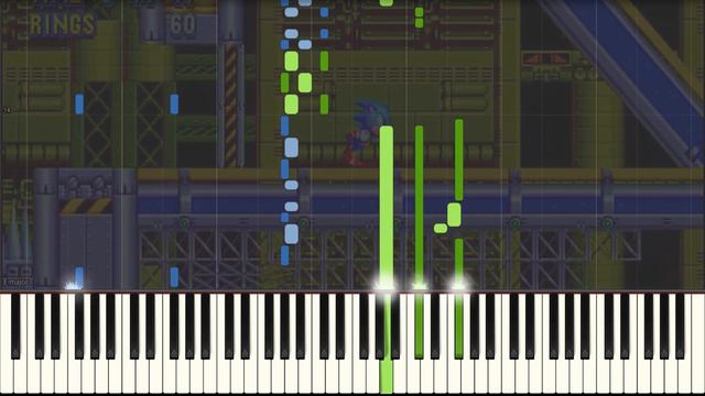 CHEMICAL PLANT ZONE - Sonic 2 Piano Synthesia смотреть онлайн