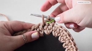 ВЯЗАНАЯ СУМКА КРЮЧКОМ МОККО