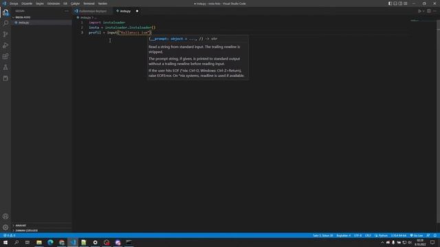 Python ile İnstagram Profil Fotoğrafı İndirme | instaloader Kütüphanesi смотреть онлайн