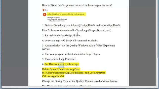 Fix A JavaScript error occurred in the main process error on Windows смотреть онлайн