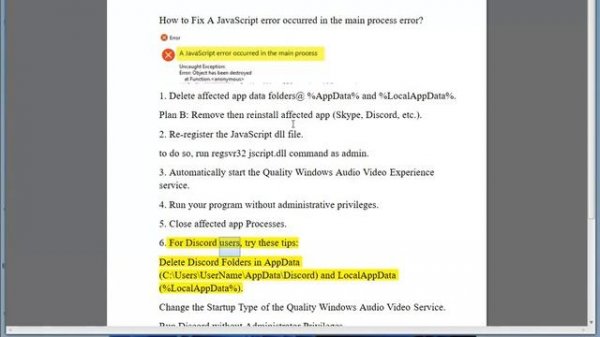 Fix A JavaScript error occurred in the main process error on Windows