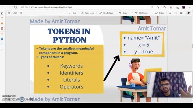 What are Tokens in python (Hindi) || Python. смотреть онлайн