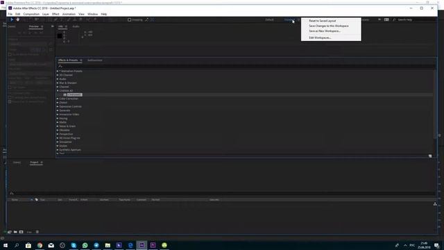 Как найти потерянную панель в After Effects? смотреть онлайн