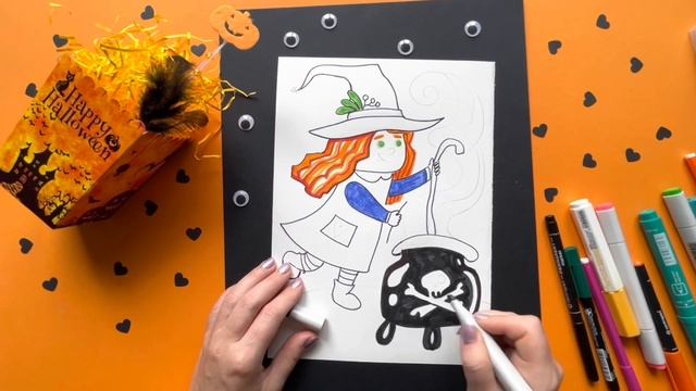 Как нарисовать Ведьму | Рисунки на Хеллоуин | Halloween Speedpaint смотреть онлайн
