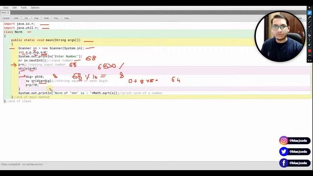 Norm of a Number in Java | ICSE Java Program | BlueJCode смотреть онлайн