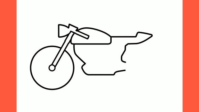 How to draw a MOTORCYCLE easy / draw old motor bike step by step / draw motorbike смотреть онлайн