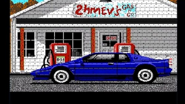 Test Drive 1 (1987) Full Game Walkthrough PC/DOS