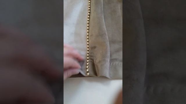 ?Двухцветная Штора из Бархата с Бусиками! смотреть онлайн