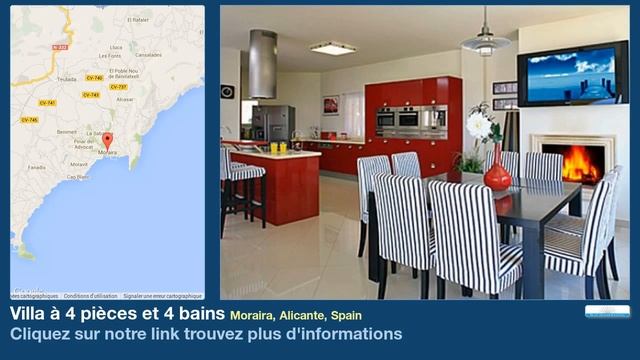 Villa à 4 pièces et 4 bains à vendre à Moraira, Alicante, Spain смотреть онлайн