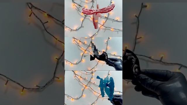 Молды для создания объемных игрушек ангелов и птиц из эпоксидной смолы! смотреть онлайн