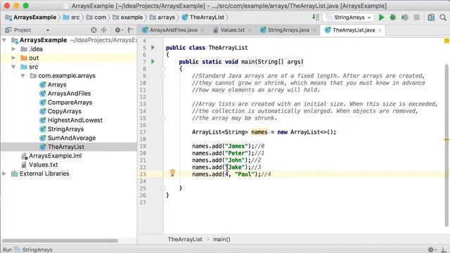 22. The ArrayList class in Java смотреть онлайн