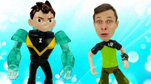 Игрушки супергерои в Мегаклинике! Бен 10 на приеме у Доктора Ой! Игры в больницу для Бен Тена