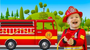 Синий трактор Песенки для детей Машинки спешат на помощь