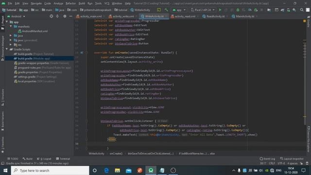 Google Drive(Google Sheet) as Realtime Database as Firebase| Android Studio Project| Kotlin |part-4 смотреть онлайн
