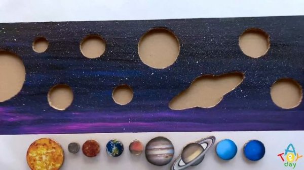 DIY Cardboard Planet Puzzles | How to make Cardboard Solar System Puzzle to Learn Planets Order