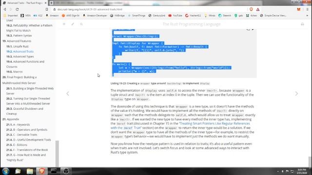 The Rust Programming Language Chapter 19 смотреть онлайн
