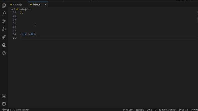 emmet for auto type elements or tags for REACT in VS code смотреть онлайн