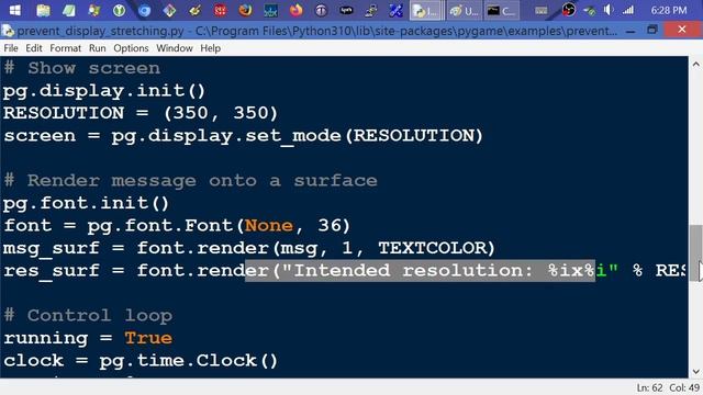 Pygame DPI Aware -- No Stretch! смотреть онлайн