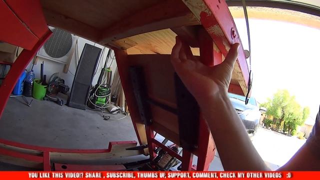 Home made Wood Hydraulic motorcycle lift - work table - 6 months later смотреть онлайн