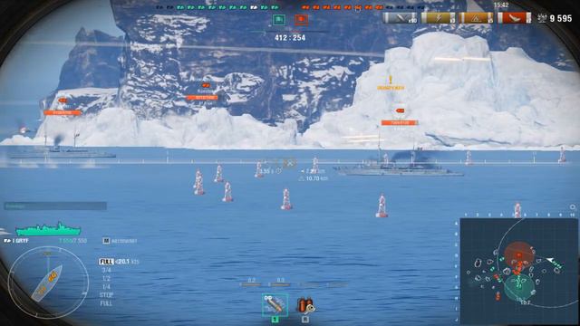 Крейсер Gryf.Морской бой-13.Игра World Of Warships смотреть онлайн