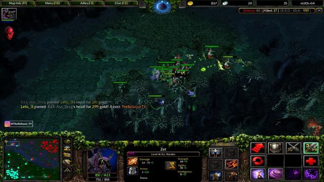 DOTA ARC WARDEN vs LANAYA (DIVINE RAPIER = 400 DAMAGE) смотреть онлайн