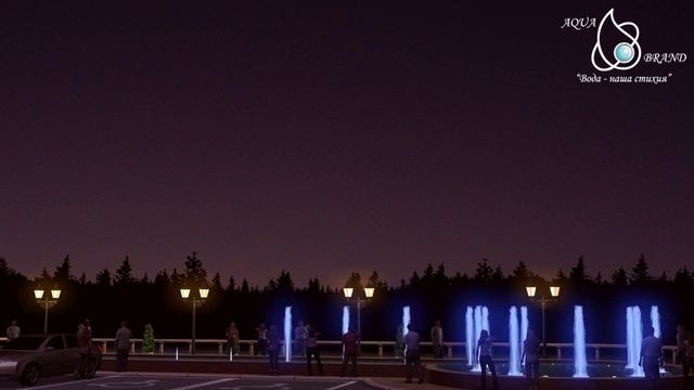 VideoMusic Fountain Animation Russia Ufa/Анимация музыкального фонтана в Уфе