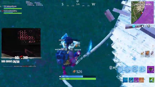 THE MINI GUN IS SO GOOD!!! - Fortnite Battle Royale STREAM Highlights #1 смотреть онлайн