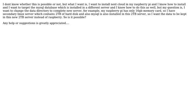 Raspberry Pi: Install nextcloud with different data dierectory смотреть онлайн
