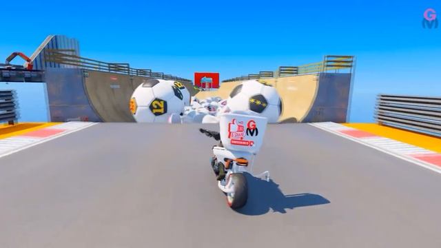 GTA V Epic New Stunt Race For Car Racing Challenge by Trevor and Shark смотреть онлайн