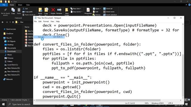 How to Convert PPT to PDF [Python] | Multiple | Slides |PowerPoint|Batch Convert|Multi files|Bulk| смотреть онлайн