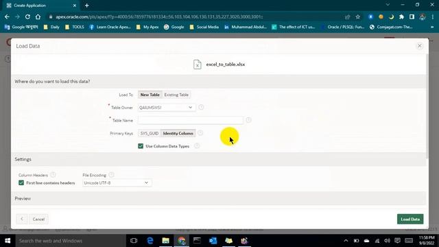 Create Excel to Oracle Database Table and Load Data from the Excel in 5 Second Using Oracle Apex смотреть онлайн