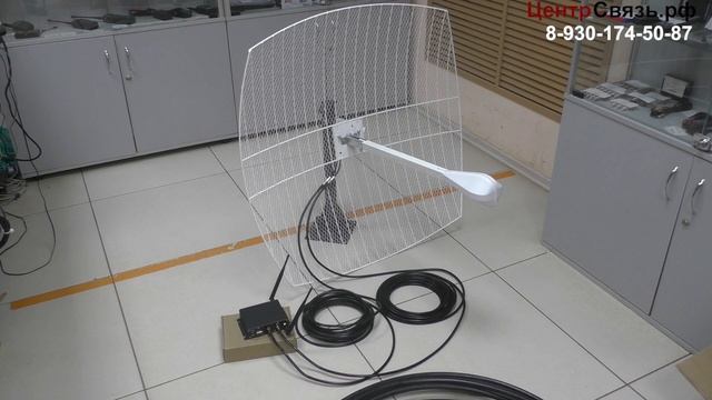 Комплект параболик KNA27 с интернет центром Kroks 4G+