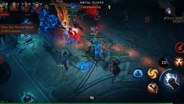 Diablo Immortal (Mad King's breach Gameplay) - Skeleton King смотреть онлайн