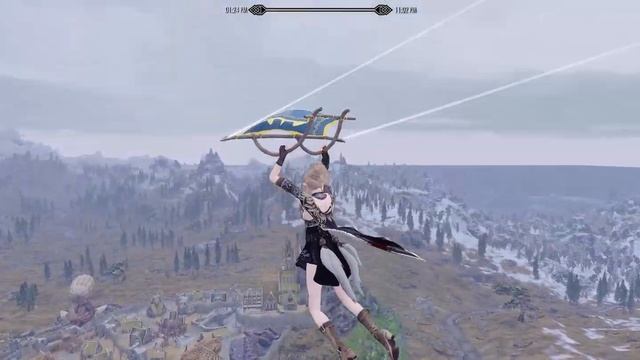 Paragliding in Skyrim just like Zelda! смотреть онлайн