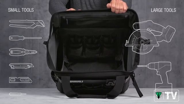 ToughBuilt TB CT 61 18 450mm L Rolling Massive Mouth Tool Bag