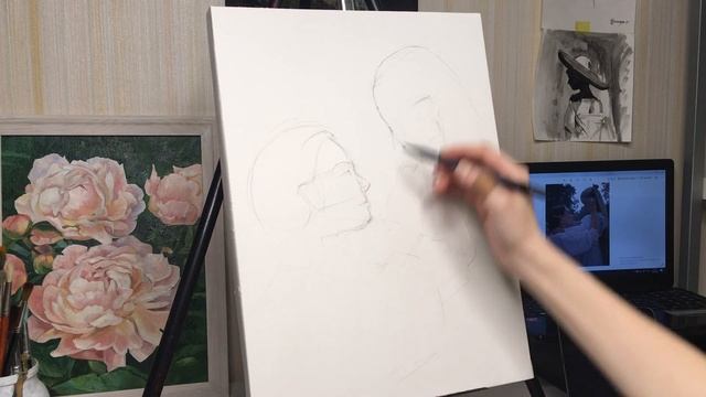Семейный портрет акварелью. Как я рисую. ARTSK смотреть онлайн