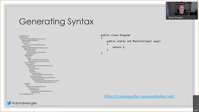 C# Source Generators - Write code that writes code - David Wengier смотреть онлайн