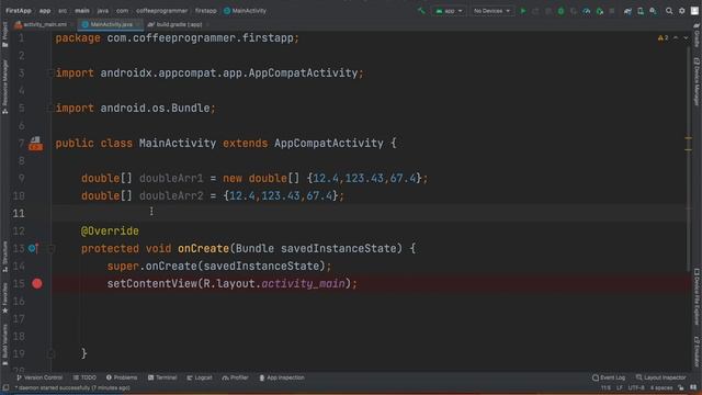 How to create a simple Double Array in Java | 3 ways to create an Array in Android Studio Java App смотреть онлайн