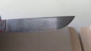 Нож из пилы по дереву.что с ним стало через 1,5 на кухне.