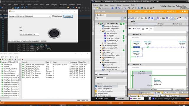 Data Acquisition S7-PLCSIM Advanced by KEPServerEX | Data Monitor OPC Server using OPC Client API C смотреть онлайн