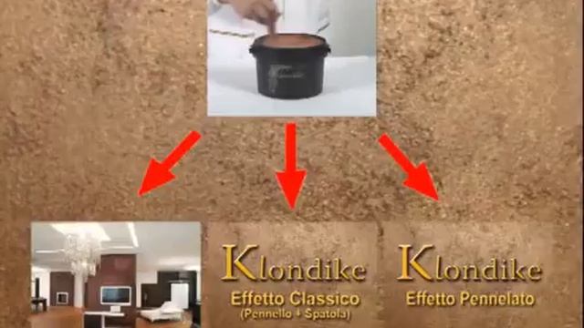 Декоративная краска KLONDIKE VALPAINT - нанесение