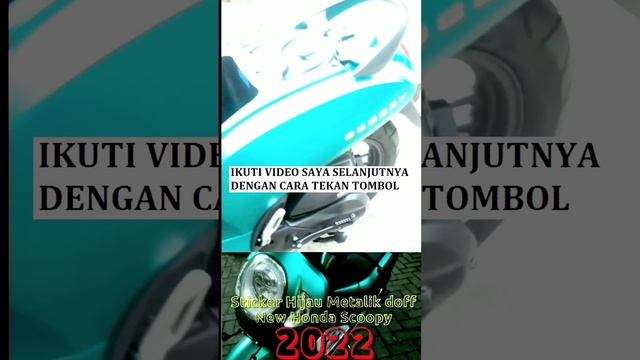 Warna keren stiker Hijau Metalik doff New Honda scoopy 2022 смотреть онлайн