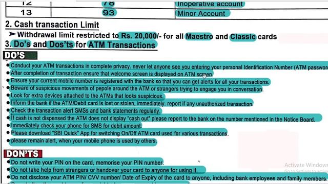 ATM Response code and Guidelines for ATM Cardholders 2020. смотреть онлайн