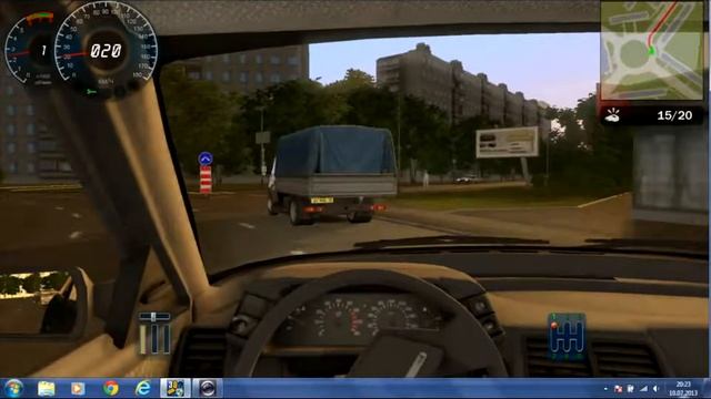 Учебный автосимулятор 2.2.0 движение в городе. смотреть онлайн