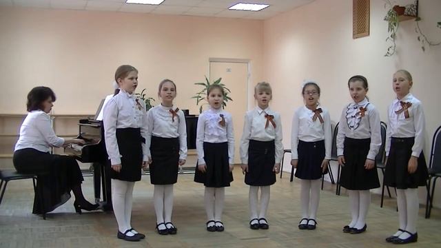 653 вок ансамбль 2 класса П Зори Послевоенная песня смотреть онлайн